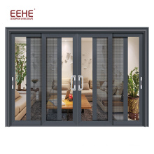 Soundproof interior dressing room polycarbonate sliding door